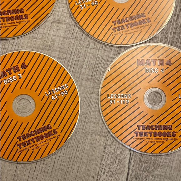 Math 4 Teaching Textbook CDs - Picture 3 of 3